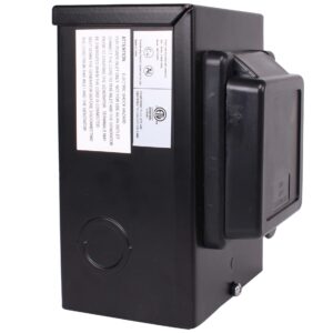 30A/50A Power Inlet Box for Generator, Journeyman-Pro ETL Listed, w/Waterproof Cover,L5-30P,TT-30P,L14-30P,SS-2-50P | 30 or 50 Amp 125/250V | for 3 or 4 Prong Extension Cord (TT-30P - Black)