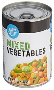 amazon brand - happy belly mixed vegetables, 15 ounce (pack of 1)