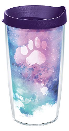 Tervis Paw Prints Made in USA Double Walled Insulated Tumbler Travel Cup Keeps Drinks Cold & Hot, 16oz, Classic