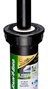 Rain Bird 1803DSHPRS Pressure Regulating (PRS) Professional Dual Spray Pop-Up Sprinkler, 180° Half Circle Pattern, 8' - 15' Spray Distance, 3" Pop-up Height