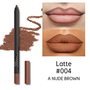 MAEPEOR Matte Lipliner and Eyeliner Kit 3 PCS Smoothly Creamy Lipliner and Eyeliner Pen Set for Daily Wear (3PCS Kit 2)