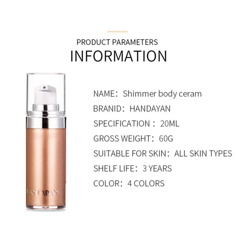 MIESCHER Body Face Luminizer Highlighter Cream Spray Liquid Bronzer Illuminator Glow Glistening Makeup Foundation Cheekbone & Blush Liquid Highlighter Bronzer Smooth Shimmer Glow Makeup(#2 Rose Gold)