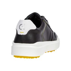 Cole Haan Grandpro Rally Golf Waterproof Caviar Black Leather 9 B (M)