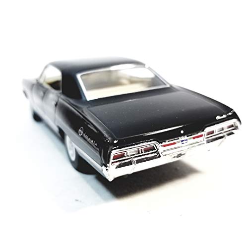 Kinsmart Jet Black 1967 Chevy Impala 4 Door Hardtop 1/43 O Scale Diecast Car