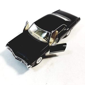 Kinsmart Jet Black 1967 Chevy Impala 4 Door Hardtop 1/43 O Scale Diecast Car