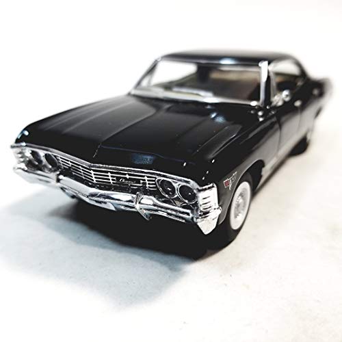 Kinsmart Jet Black 1967 Chevy Impala 4 Door Hardtop 1/43 O Scale Diecast Car