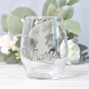 Idaho State Stemless Wine Glass - Idaho Gift, Idaho Wine Glass, Idaho Fan Gift