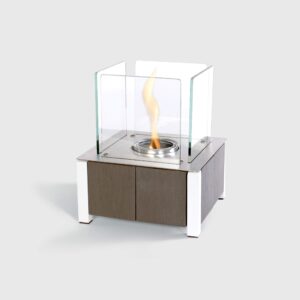 nero table top lantern with 6pk gel fuel in espresso