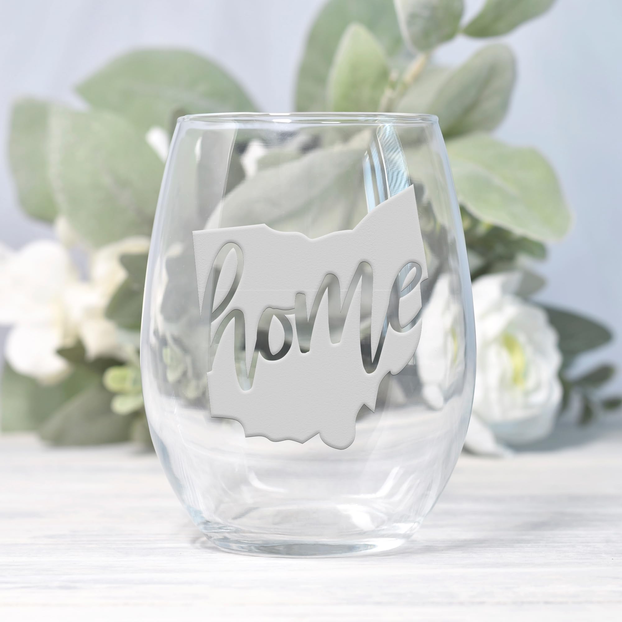 Ohio State Stemless Wine Glass - Ohio Gift, Ohio Wine Glass, Ohio Fan Gift