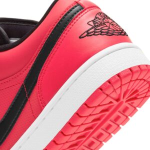 Nike Women's Air Jordan 1 Low UNC Basketball Shoe, Siren Red/Black-white, 11