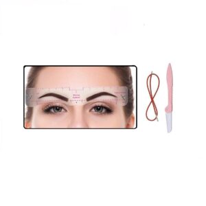 eyebrow stencil,20 fashionable styles eyebrow shaper kit for women reusable eyebrow template 3 minutes makeup tools for eyebrows