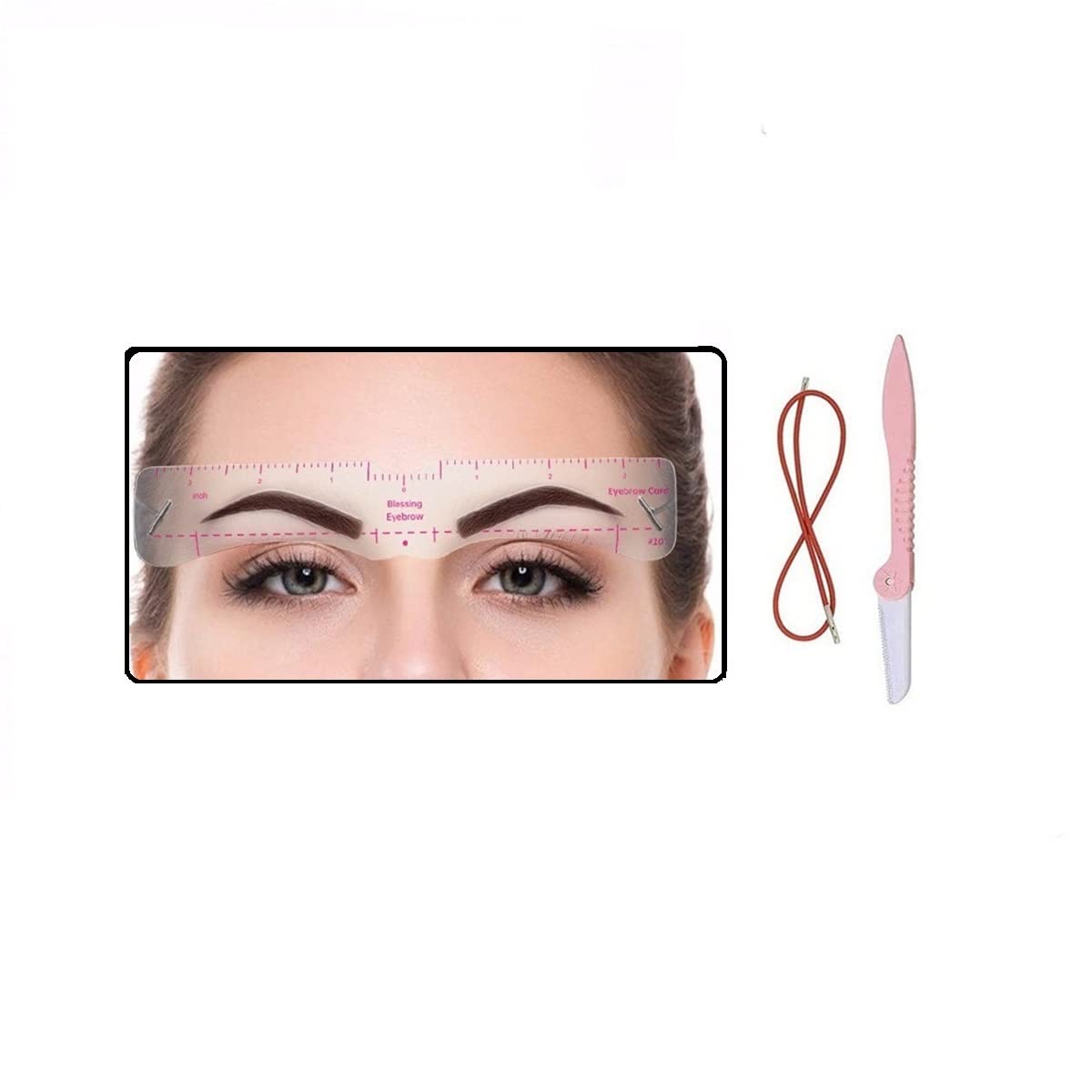 Eyebrow Stencil,20 Fashionable Styles Eyebrow Shaper Kit for Women Reusable Eyebrow Template 3 Minutes Makeup Tools for Eyebrows