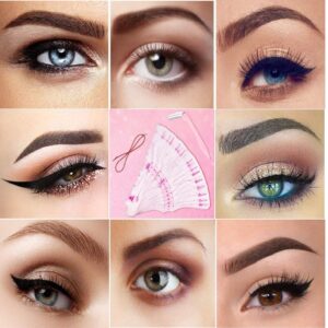 Eyebrow Stencil,20 Fashionable Styles Eyebrow Shaper Kit for Women Reusable Eyebrow Template 3 Minutes Makeup Tools for Eyebrows