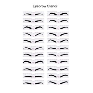 Eyebrow Stencil,20 Fashionable Styles Eyebrow Shaper Kit for Women Reusable Eyebrow Template 3 Minutes Makeup Tools for Eyebrows