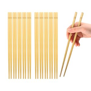 hopelf 5 pairs bamboo chopsticks wooden chinese classic style，9 1/2 inches，more quantity choices 10pairs/20pairs