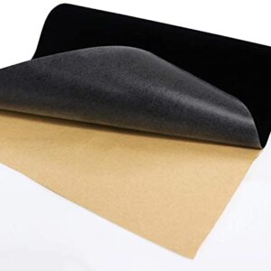 Black Self Adhesive Velvet Fabric Sticky Felt Sheets for Art & Crafts, Jewelry Box, Drawer Liners- 2PCS x (17.3" x 39.3")