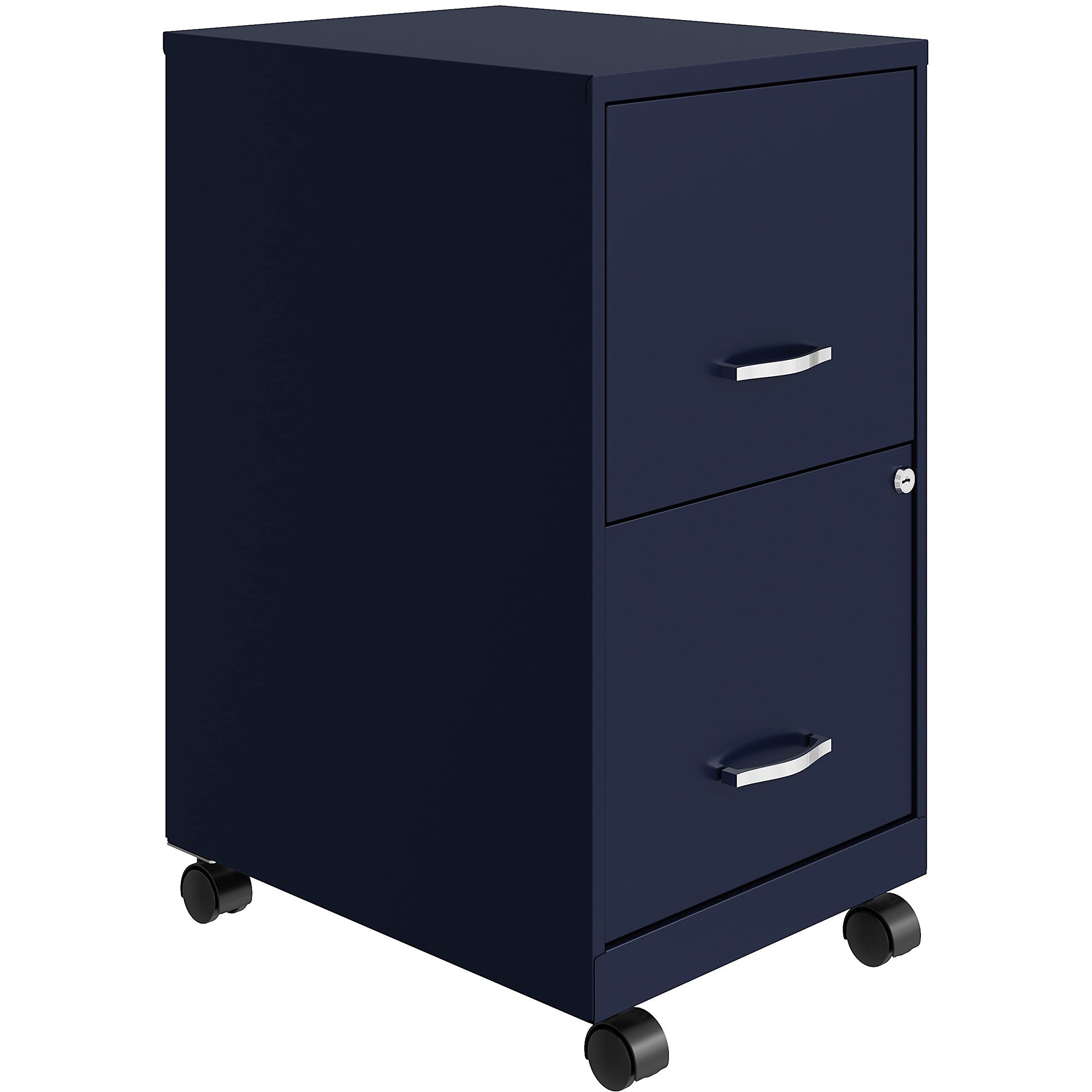 LYS SOHO File/File Mobile File Cabinet, Navy