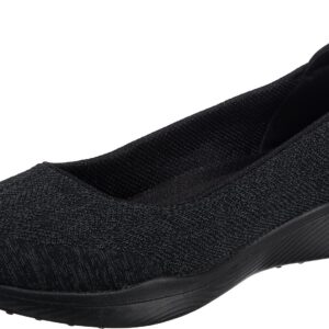 Skechers Women's Microburst 2.0 - Nice Form Slip On Sneakers, Black, 6.5