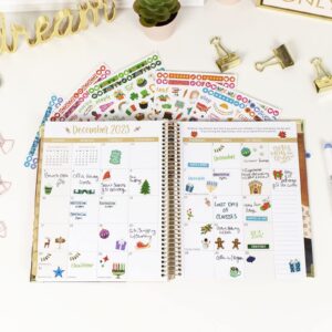 bloom daily planners Monthly Celebrations Planner Stickers for Calendar Decorating, Planning, Scrapbooking - Holiday, Seasonal, & General Events (14 Sheets, 1,100+ Stickers per Pack)