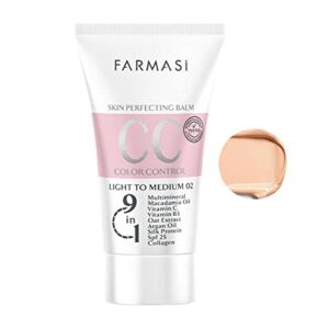 Farmasi Makeup cc Cream 9 in 1, 50 ml./1.7 fl.oz. (Light to Medium) And Farmasi Zen Mascara Extension Lash, 8 ml./0.27 fl.oz.