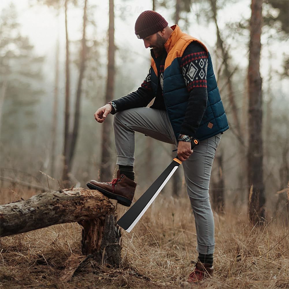 Billhook Sickle Machete for Yard Work Cutting Trees Heavy Duty machetes Mexicanos de Trabajo Best Machete Camping,Gardening Machete,Land Management,Hunting and Outdoor.