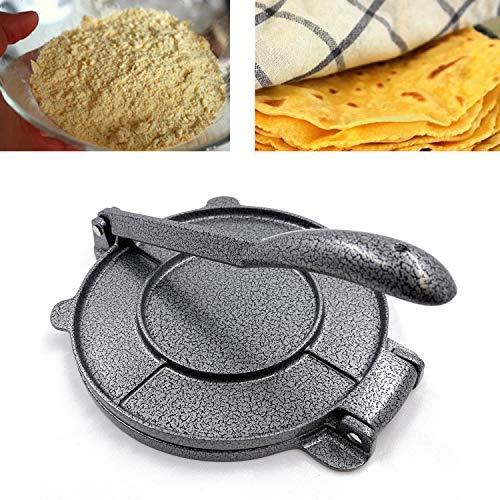 XKH- Cooking Tortilla Press 8" Wide 10" Aluminum Handle Maquina Para Hacer Tortillas Gray Color [P/N: ET-COOK005-20-Gray]