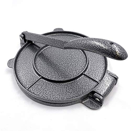 XKH- Cooking Tortilla Press 8" Wide 10" Aluminum Handle Maquina Para Hacer Tortillas Gray Color [P/N: ET-COOK005-20-Gray]