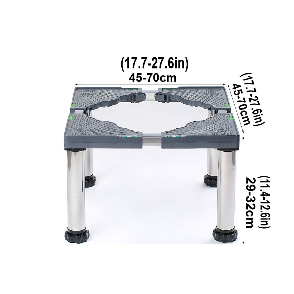 Refrigerator Holder Bracket 4Legs Adjustable Washing Machine Base Stand Extendable Appliance Fridge Stand 29-32cm Heightening Cookers Base Tray Large Outside Plant Container