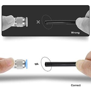 Hromee Air Line Tubing Kit, 5/32 Inch (3.97MM) OD x 32.8 Feet Polyurethane PU Tube and Push to Connect Fittings, 14 PCS Compressed Pipe and Accessories Kit