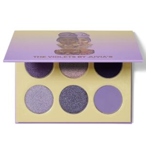 juvia's place the violets eyeshadow palette - professional & pigmented eye makeup, flawless finish, soft & natural or complete glam, shades of 6