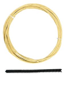 ylm1991 upholstery stay wire for sofa furniture springs, 9 gauge with 40 clips (10m/32ft)