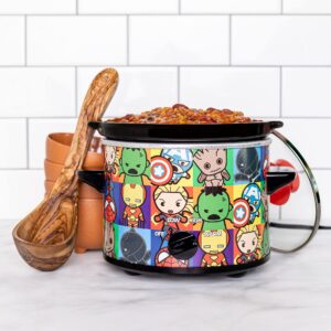 uncanny brands marvel avengers kawaii 2qt slow cooker- cook with your favorite avengers