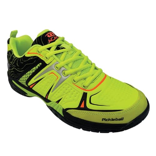 ACACIA Unisex-Adult Pickleball Shoes, Lime/Black, 7.5