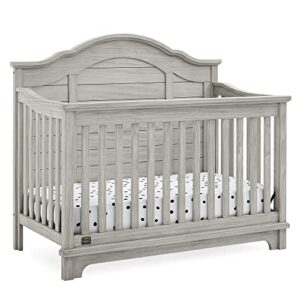 Delta Children Simmons Kids Asher 6-in-1 Convertible Crib with Toddler Rail, Rustic Mist