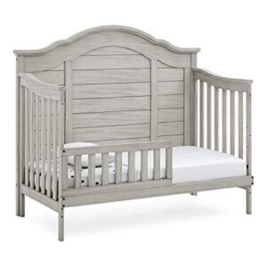 Delta Children Simmons Kids Asher 6-in-1 Convertible Crib with Toddler Rail, Rustic Mist