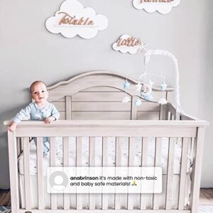 Delta Children Simmons Kids Asher 6-in-1 Convertible Crib with Toddler Rail, Rustic Mist