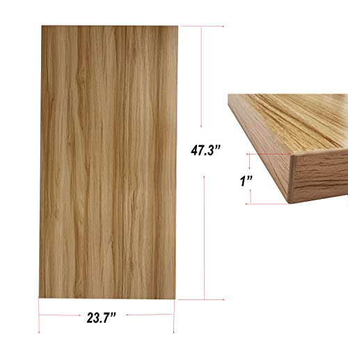 FuwFuz Wood Table Top 48"x24", Solid One Piece Wood Desktop for Sit Stand Desk, DIY Desk for Home or Commercial Use, Rectangular, 1 inch Thick (Walnut, 48"x24"x1")