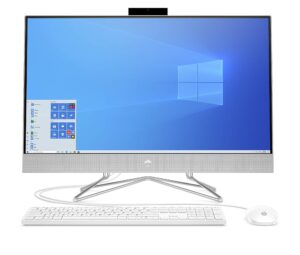 hp all-in-one desktop computer, 11th generation intel core i5-1135g7 processor, intel iris xe graphics, 8 gb ram, 256 gb ssd, windows 10 home (27-dp1006, natural silver)