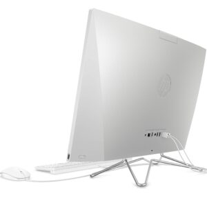 HP All-in-One Desktop Computer, 11th Generation Intel Core i5-1135G7 Processor, Intel Iris Xe Graphics, 8 GB RAM, 256 GB SSD, Windows 10 Home (27-dp1006, Natural Silver)