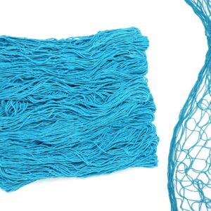 Netting Decoration Fish Net Party Decor – Turquoise Color Cotton Netting 48” x 144” Inches. Teal Blue Fishnet for Nautical Theme, Pirate Party, Hawaiian Party, Underwater, Beach Ocean & Mermaid Party