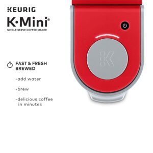 Keurig K-Mini Single Serve K-Cup Pod Coffee Maker, Poppy Red