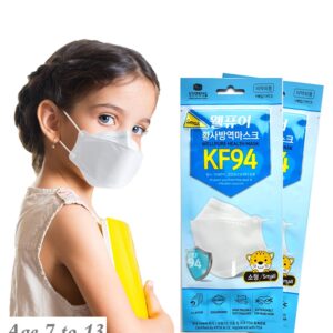 SUMFREE (30 pack) WELLPURE KF94 Kids (Small size), 4 layer protection, 100% Made in Korea, Comfortable breathing, Daily disposable (30)