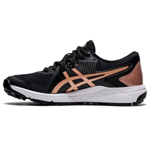 ASICS Women's Gel-Course Glide Golf Shoes, 8.5, Black/Rose Gold