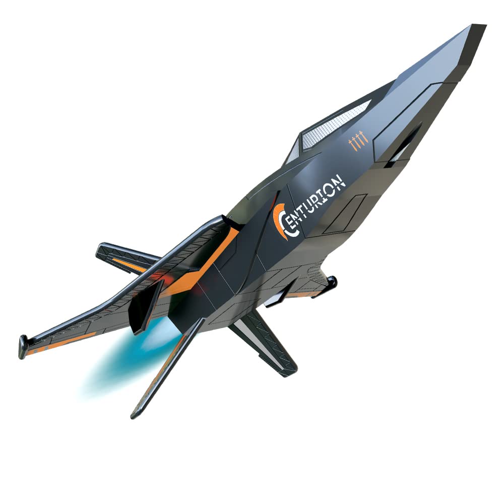 Estes 7291 Space Corps Centurion Flying Model Rocket Kit, Beginner Level, Launches Upright, Flies with Engines A Through C, Altitude 700 ft. 213 m., Small