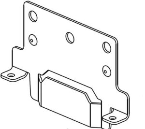 furniture parts ikea mounting plates for bed frame part # 116791 (2 pack) fits hemnes malm brimnes (ikea bed frame mounting plates)