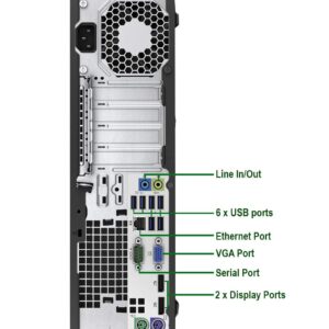 HP SFF Computer Desktop PC, Intel i5, 16GB RAM 512GB SSD, New Dual 23.6-inch FHD LED Monitor,Webcam, 16GBFlash Drive,Wireless Keyboard & Mouse, DVD, WiFi, Windows 10 Pro (Renewed)