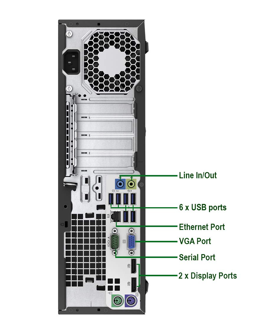 HP SFF Computer Desktop PC, Intel i5, 16GB RAM 512GB SSD, New Dual 23.6-inch FHD LED Monitor,Webcam, 16GBFlash Drive,Wireless Keyboard & Mouse, DVD, WiFi, Windows 10 Pro (Renewed)