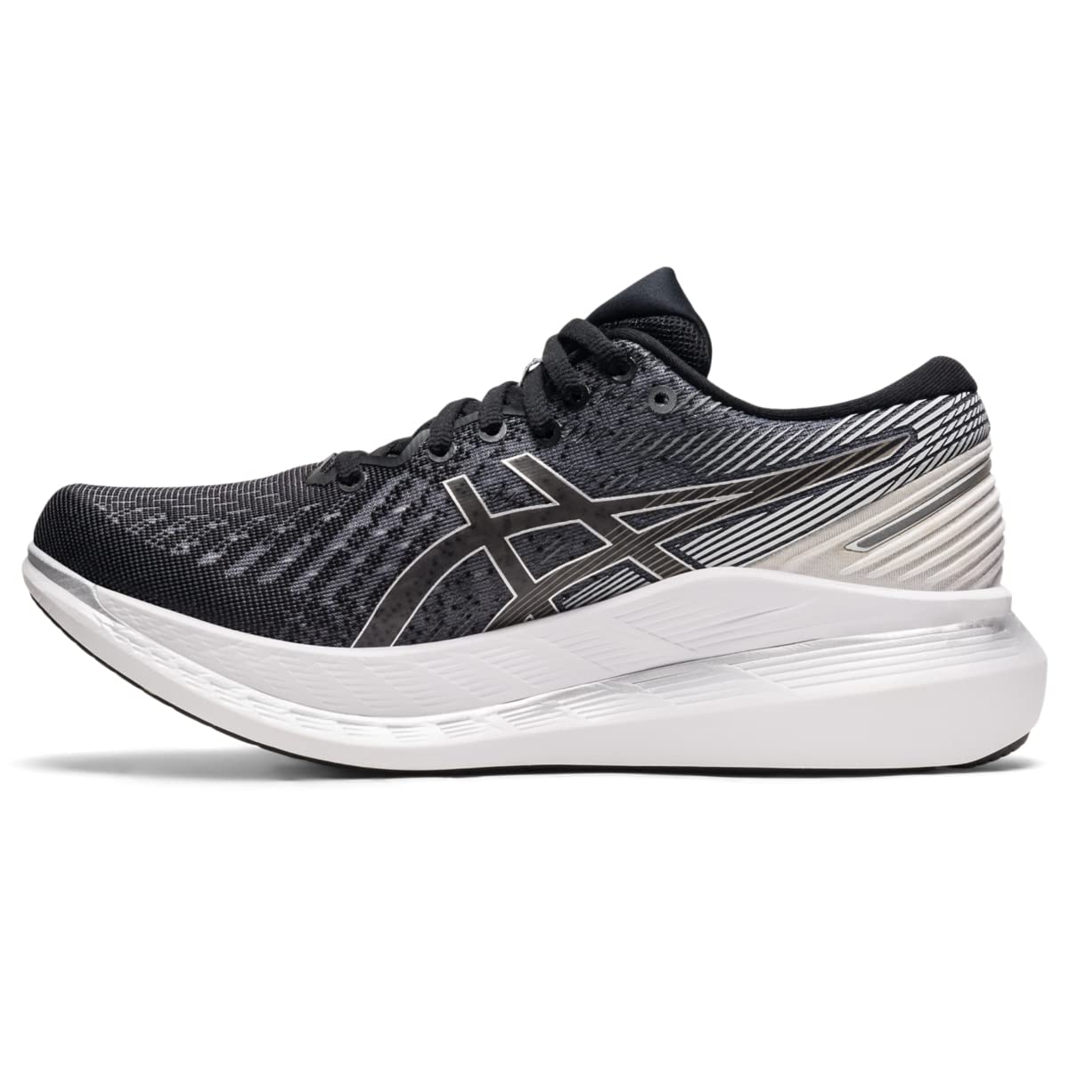 ASICS Women's Glideride 2 Running Shoes, 8.5, Black/White