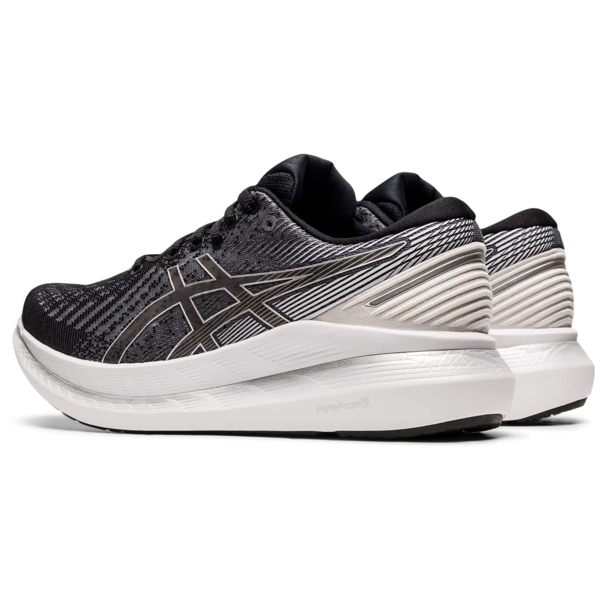 ASICS Women's Glideride 2 Running Shoes, 8.5, Black/White