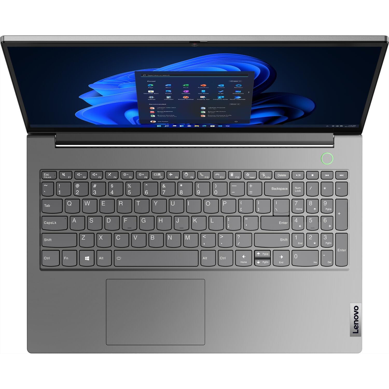 Lenovo ThinkBook 15 Gen 4 Business Laptop (15.6" FHD, 12th Gen Intel 10-Core i7-1255U, 16GB RAM, 512GB SSD), 1080p Webcam, Fingerprint, IST SD Card, Wi-Fi 6, Ethernet, Win 11 Pro, Grey - 2024